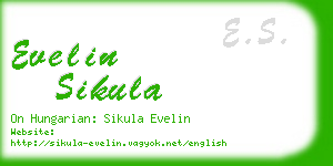 evelin sikula business card